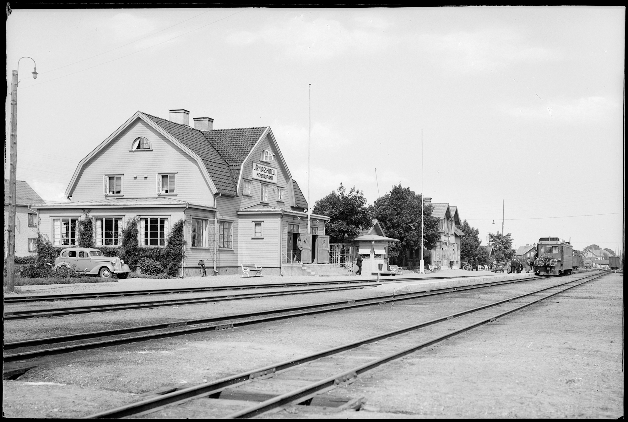Nossebro station på 1940-1950-talet