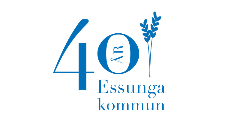 Jubileumslogotyp för Essunga kommun 40 år
