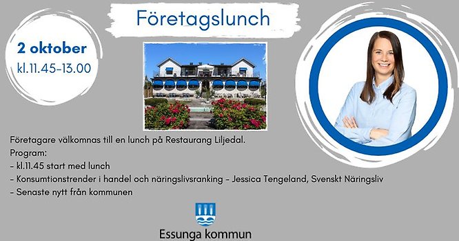 företagslunch 2 oktober