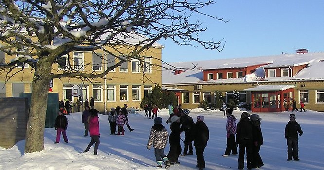 Vinterbild Nossebro skola